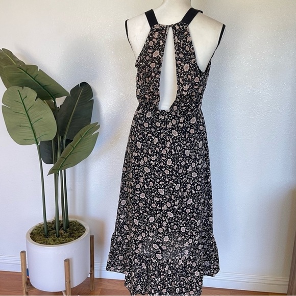 MAISON SCOTCH Scotch & Soda Wrap Floral Print Midi Dress size medium - Picture 4 of 8